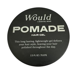 Would Pomade Hair Gel Barstool Brand Long Lasting Lightweight, 2.5 fl oz